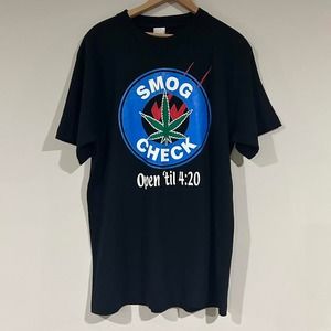 Smog Check Open Til 420 Weed Tee Shirt